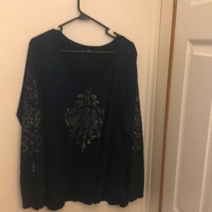 Rhinestones design shirt